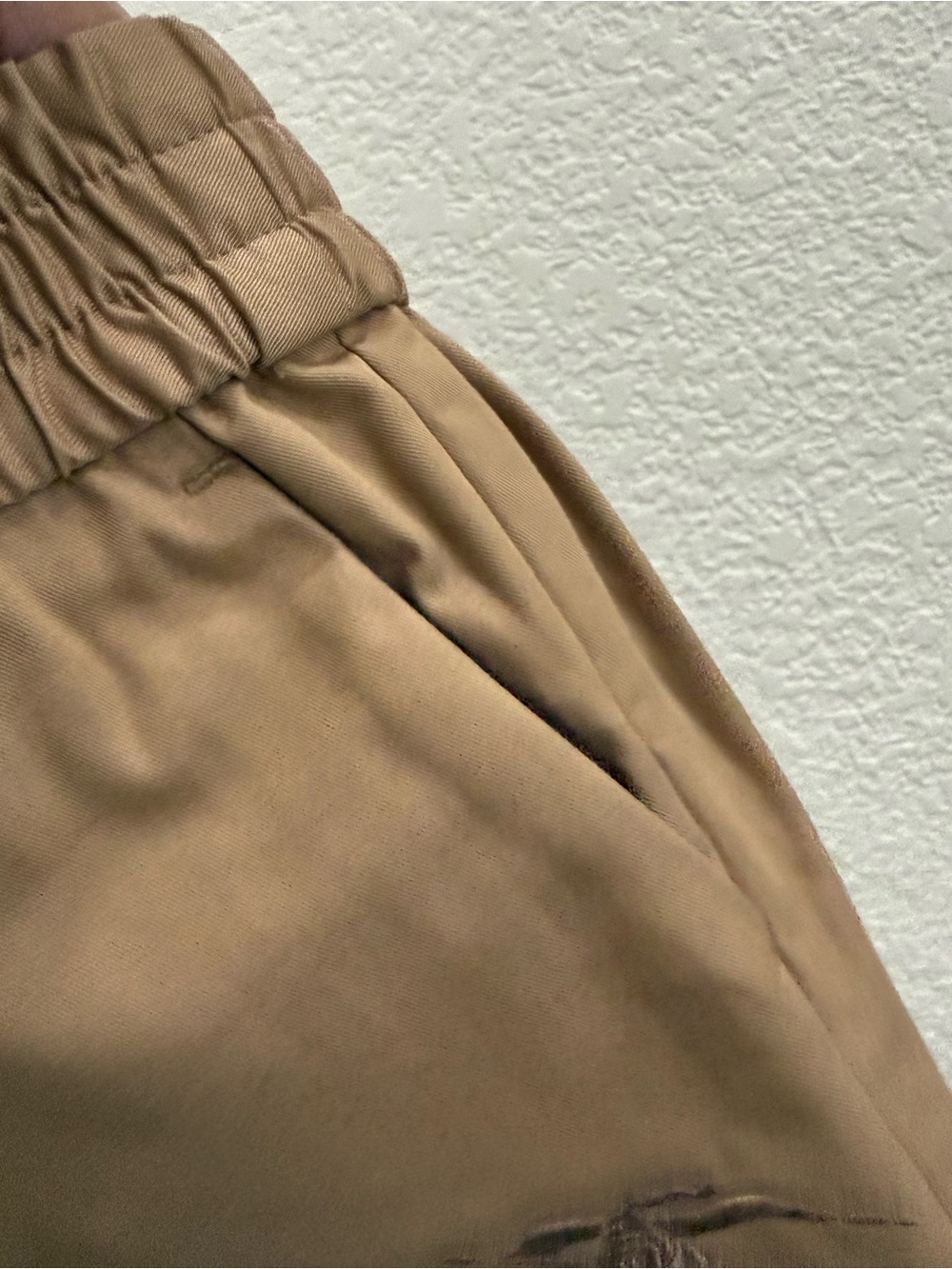 BURBERRY Boy's Romeo Embroidered Logo Khaki Tan Chino Boy’s Shorts Size 12M - Picture 5 of 15
